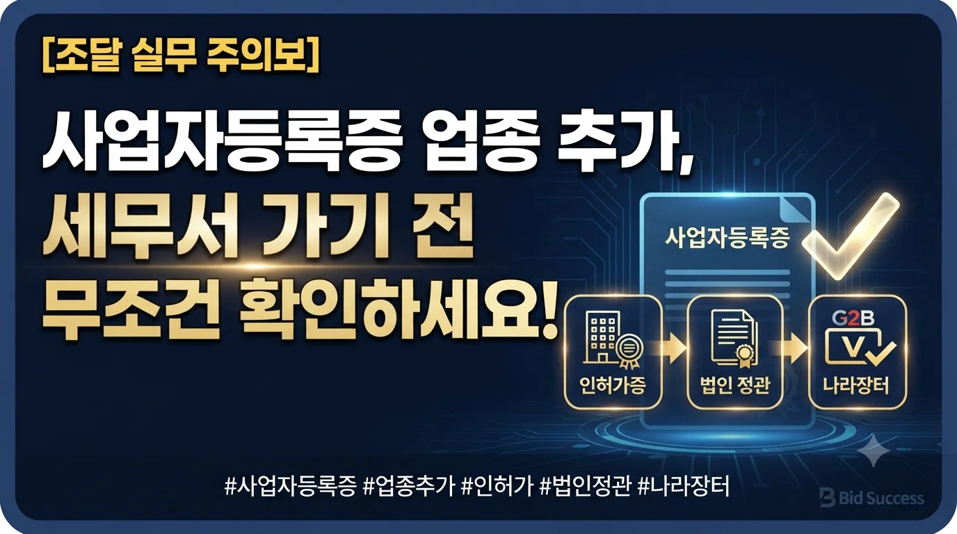 법인사업자의 경우, 추가하려는 업종이 법인등기부등본상의 '목적(사업 목적)'… 관련 이미지