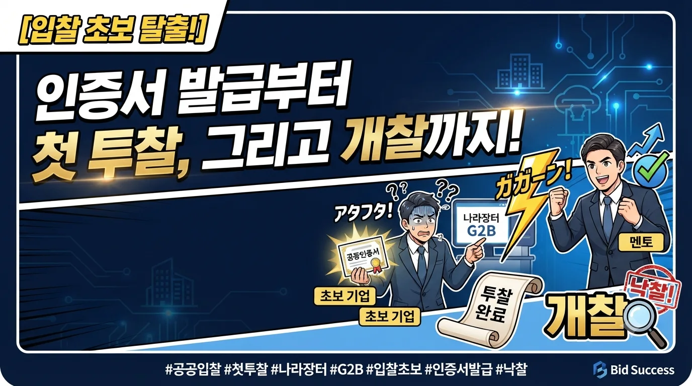 첫 나라장터 입찰은 투찰 버튼을 누르는 일보다 그 전에 필요한 등록과 서류를… 관련 이미지