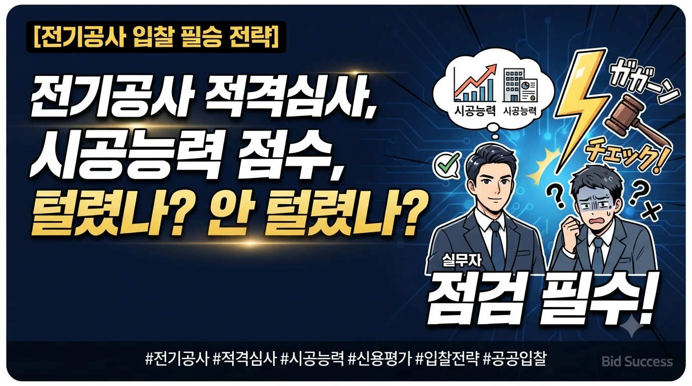 1. 가상의 입찰 공고 조건 관련 이미지