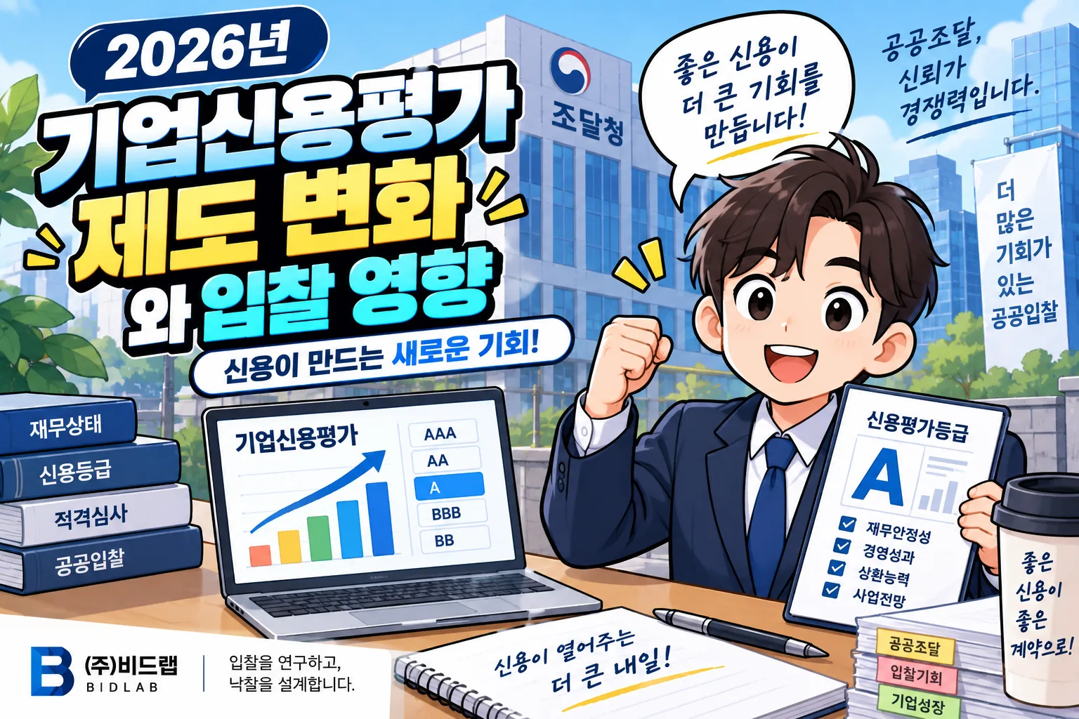2026년 기업신용평가 제도 변화와 공공입찰 영향 총정리 · 조달뉴스 안내 이미지