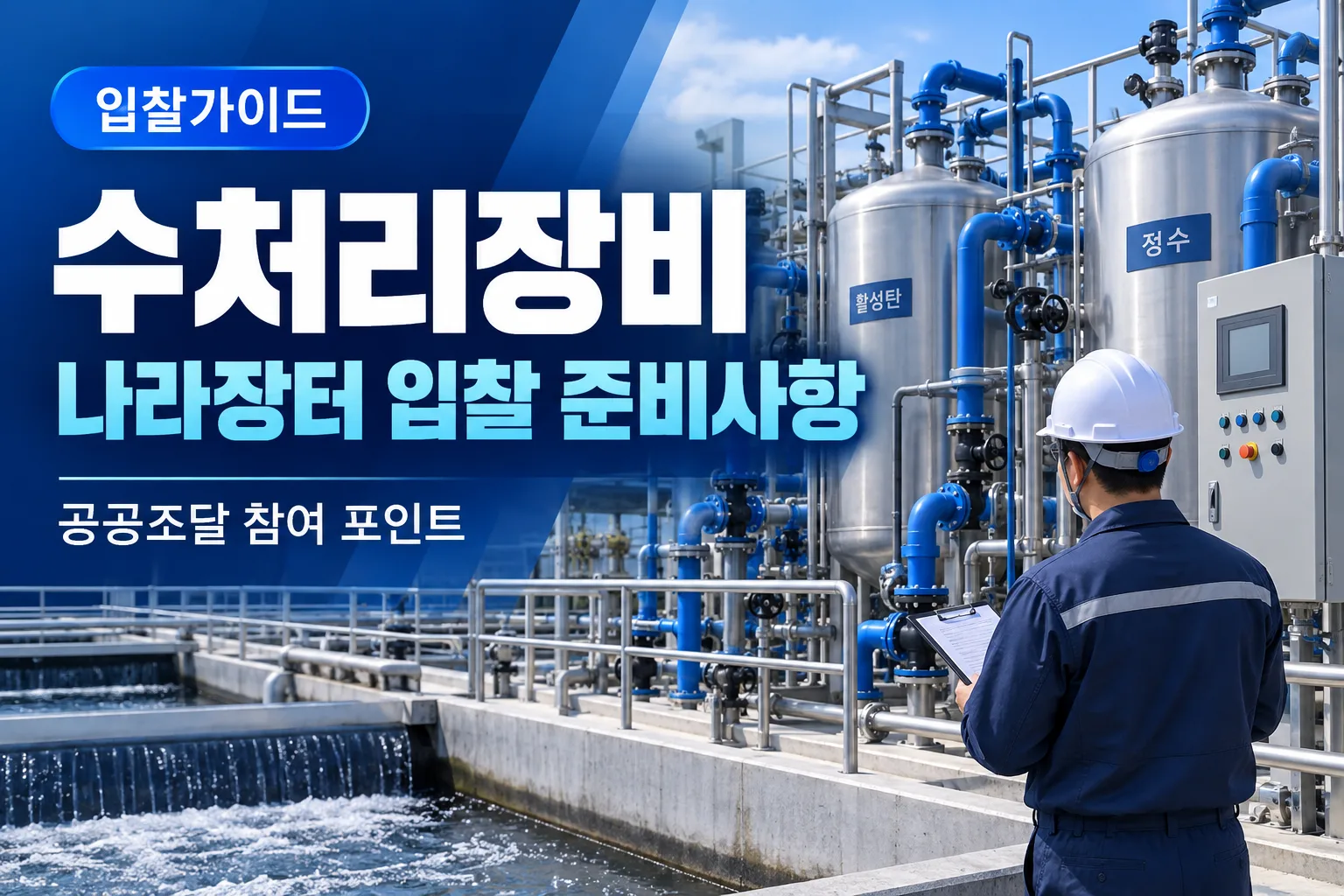 정수장이나 하수처리시설을 생각하면 대규모 토목공사부터 떠올리기 쉽습니다. 하… 관련 이미지