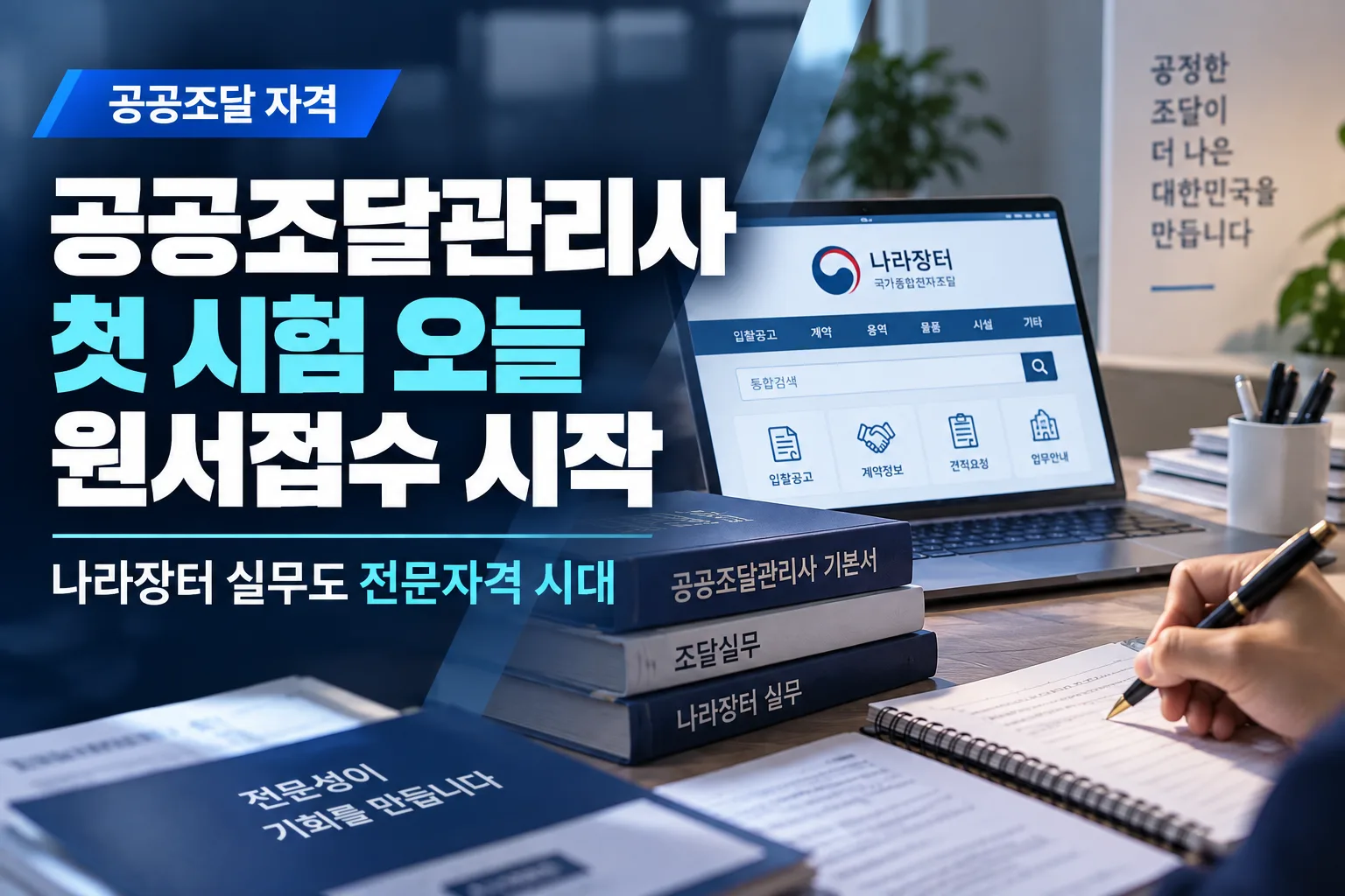 공공조달 실무를 다루는 첫 국가기술자격인 ‘공공조달관리사’가 본격적으로 첫 … 관련 이미지