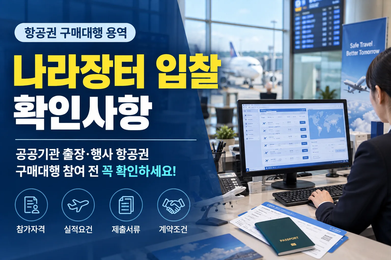 공공기관 직원의 국외출장, 국제행사 참가, 선수단 이동, 연수 프로그램 운영… 관련 이미지
