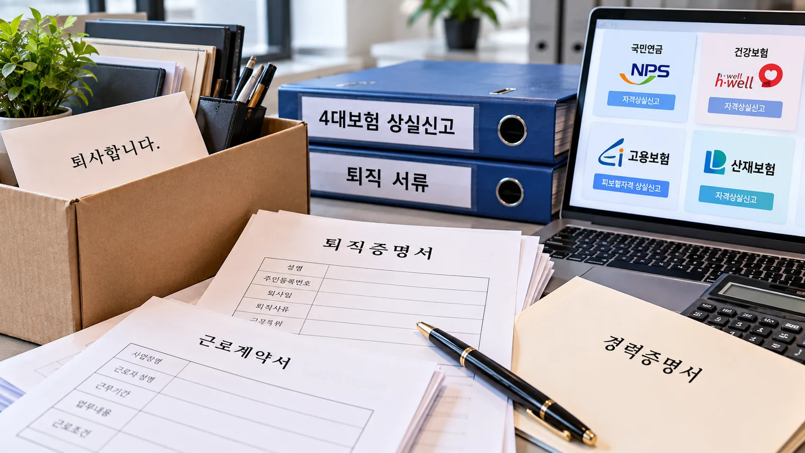 퇴사사유는 회사에 유리한 방향으로 선택하는 것이 아니라 실제 근로관계 종료 … 관련 이미지